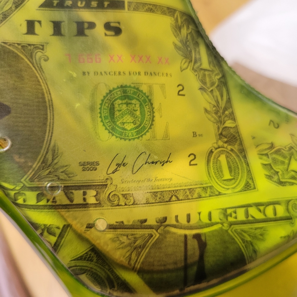 Hella Heels Dancing Dollar$ Stiletto Lime - Picture 12 of 16